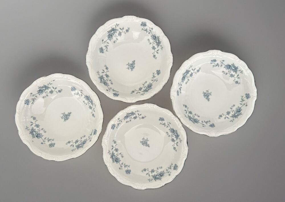 4 BLUE GARLAND Haviland Bavaria Germany FRUIT/DESSERT BOWL 5 1/8